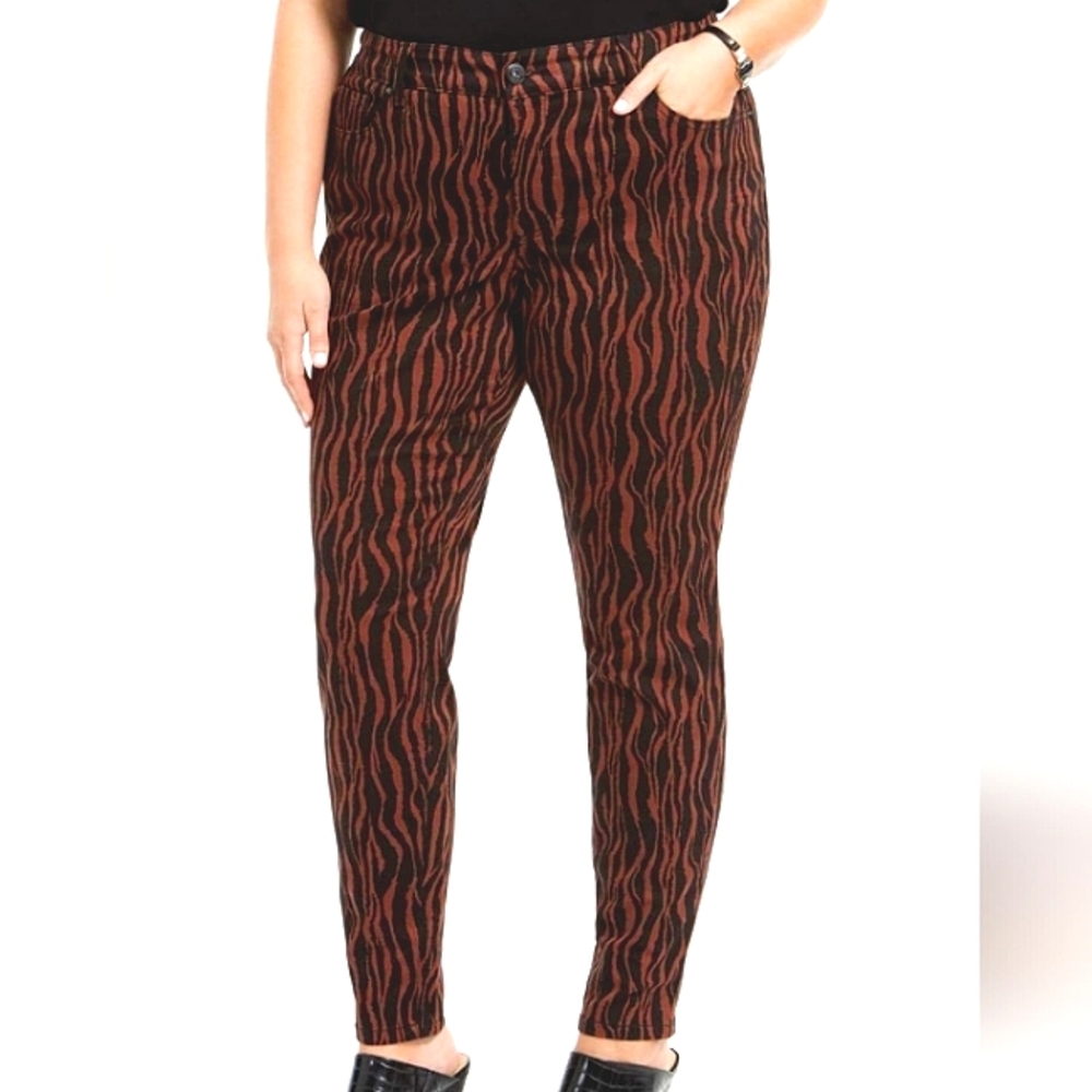 INC Tiger Print Skinny Pants
